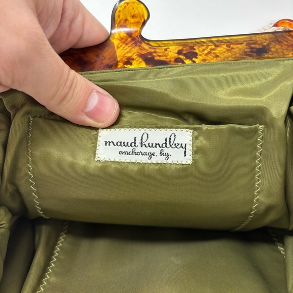 Vintage Maud Hundley Tapestry Needlepoint Purse Bag Floral - Picture 10 of 16